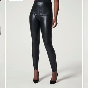 NWT Spanx leather leggings!
